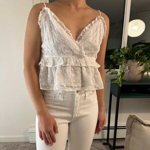 White Blouse Floral